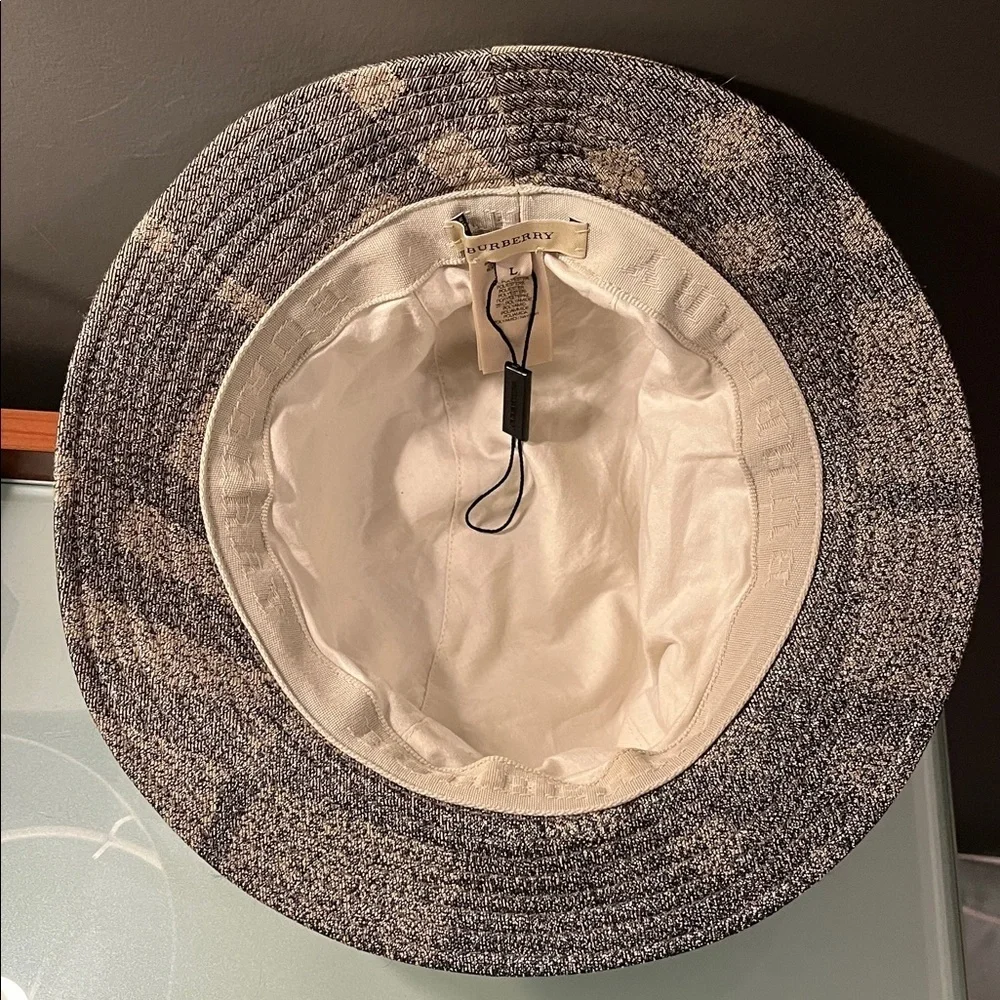 Burberry Metallic Check Hat